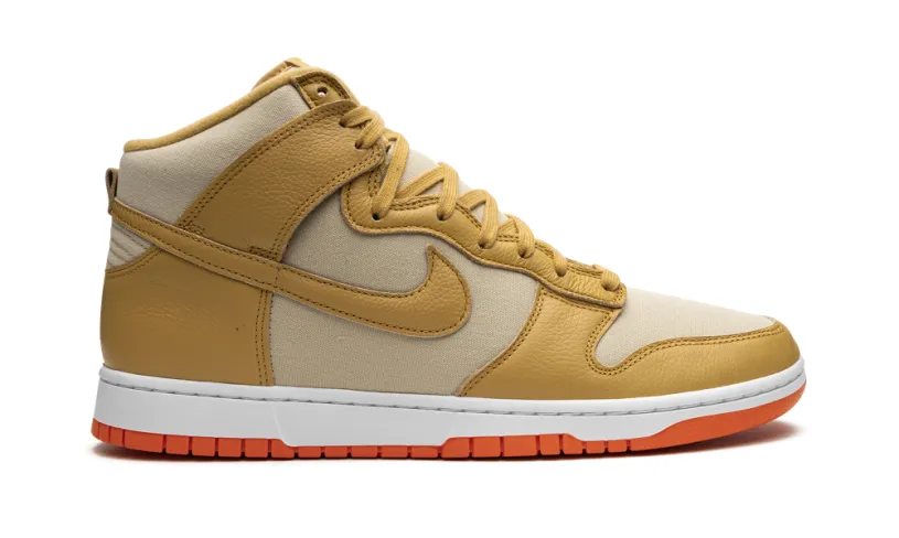 Nike Dunk Dunk High 'Gold Canvas'